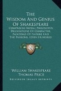 Cover: The Wisdom And Genius Of Shakespeare - Kessinger Publishing