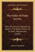 Cover: The Order Of Daily Service - Kessinger Publishing