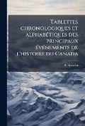 Cover: Tablettes chronologiques et alphabetiques des principaux evenements de l'histoire du Canada - Nabu Press