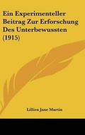 Bild: Ein Experimenteller Beitrag Zur Erforschung Des Unterbewussten (1915) - Kessinger Publishing