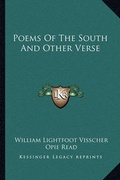 Cover: Poems Of The South And Other Verse - Kessinger Publishing