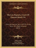 Cover: The Law Reports, Court Of Queen's Bench V6 - Kessinger Publishing