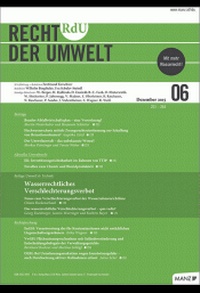 Bild vergrößern Bild: Recht der Umwelt (RdU) - Manz