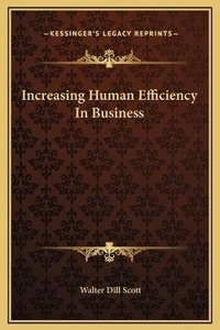 Abbildung von: Increasing Human Efficiency In Business - Kessinger Publishing