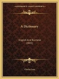 Cover: A Dictionary - Kessinger Publishing