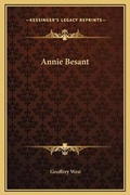 Cover: Annie Besant - Kessinger Publishing