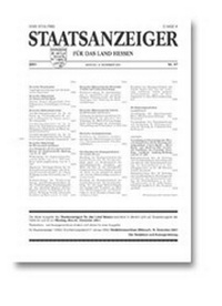 Abbildung von: Staatsanzeiger für das Land Hessen - Chmielorz