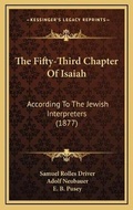 Cover: The Fifty-Third Chapter Of Isaiah - Kessinger Publishing