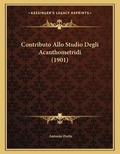 Cover: Contributo Allo Studio Degli Acanthometridi (1901) - Kessinger Publishing