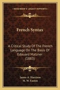 Cover: French Syntax - Kessinger Publishing