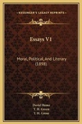 Cover: Essays V1 - Kessinger Publishing
