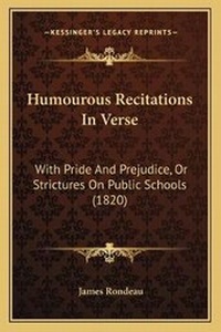 Enlarge image Cover: Humourous Recitations In Verse - Kessinger Publishing