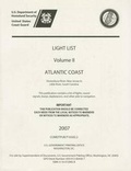 Cover: Light List: Atlantic Coast, Volume II - National Defense University Press,U.S.