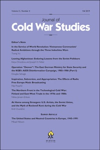 Bild: Journal of Cold War Studies - MIT Press