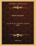 Cover: Homo Sui Juris - Kessinger Publishing
