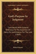 Cover: God's Purpose In Judgment - Kessinger Publishing