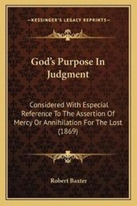 Enlarge image Cover: God's Purpose In Judgment - Kessinger Publishing