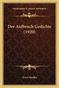 Cover: Der Aufbruch Gedichte (1920) - Kessinger Publishing