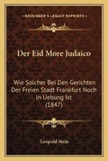 Cover: Der Eid More Judaico - Kessinger Publishing