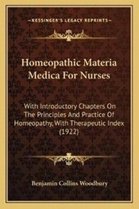Abbildung von: Homeopathic Materia Medica For Nurses - Kessinger Publishing