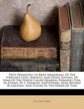 Cover: Piety Promoted, in Brief Memorials, of the Virtuous Lives, Services, and Dying Sayings, of Some of the People Called Quakers, Formerly Publ. in 8 Parts, by J. Tomkins, and Others, Now Revised by J.Kendal, and Placed in the Order of Time - Nabu Press