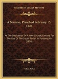 Cover: A Sermon, Preached February 15, 1826 - Kessinger Publishing