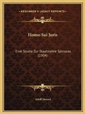 Cover: Homo Sui Juris - Kessinger Publishing