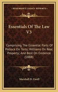 Abbildung von: Essentials Of The Law V3 - Kessinger Publishing