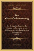 Cover: Der Gastaufnahmevertrag - Kessinger Publishing