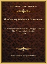 Abbildung von: The Country Without A Government - Kessinger Publishing