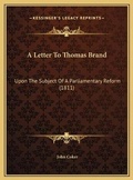 Cover: A Letter To Thomas Brand - Kessinger Publishing