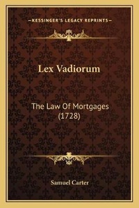 Abbildung von: Lex Vadiorum - Kessinger Publishing