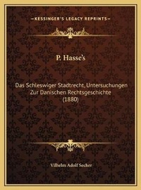 Abbildung von: P. Hasse's - Kessinger Publishing