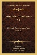 Cover: Aristoteles Thierkunde V2 - Kessinger Publishing