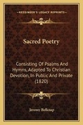 Cover: Sacred Poetry - Kessinger Publishing