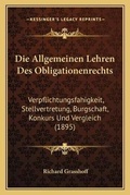 Cover: Die Allgemeinen Lehren Des Obligationenrechts - Kessinger Publishing