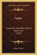 Cover: Sapho - Kessinger Publishing