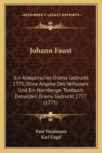 Enlarge image Cover: Johann Faust - Kessinger Publishing
