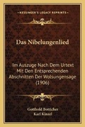 Cover: Das Nibelungenlied - Kessinger Publishing