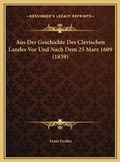 Cover: Aus Der Geschichte Des Clevischen Landes Vor Und Nach Dem 25 Marz 1609 (1859) - Kessinger Publishing