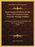 Cover: Some Famous Problems Of The Theory Of Numbers And In Particular Waring's Problem - Kessinger Publishing