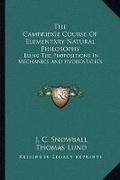 Cover: The Cambridge Course Of Elementary Natural Philosophy - Kessinger Publishing