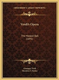 Enlarge image Cover: Verdi's Opera - Kessinger Publishing
