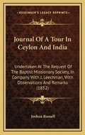 Cover: Journal Of A Tour In Ceylon And India - Kessinger Publishing