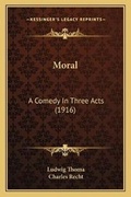 Cover: Moral - Kessinger Publishing