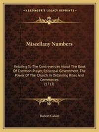 Enlarge image Cover: Miscellany Numbers - Kessinger Publishing