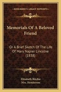 Cover: Memorials Of A Beloved Friend - Kessinger Publishing