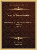 Cover: Poems By Thomas Blacklock - Kessinger Publishing