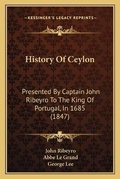 Cover: History Of Ceylon - Kessinger Publishing