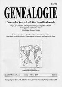 Abbildung von: Genealogie - Degener & Co.